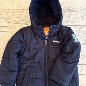 Timberland Boys' Hooded Puffer Jacket, 4T